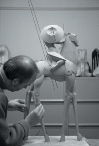 'Space Horse' clay model
