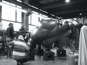 Taurus Magnus - applying patina